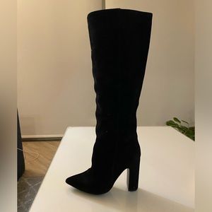 Black suede Steve Madden Boots